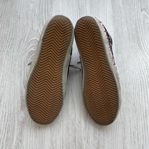 Golden Goose black graffiti high top sneakers size EU 37 made in Italy zip side - Picture 7 of 7